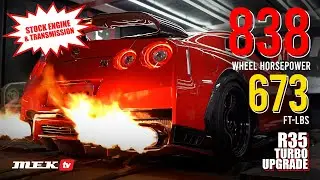 КАК ДОБИТЬСЯ 800+ л.с. НА R35 GTR (СТАНДАРТНЫЙ ДВИГАТЕЛЬ И ТРАНСМИССИЯ)