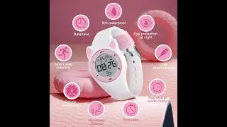 Kids Watches for Girls Boys Digital Sport Watch with Step Counter Pedometer Vibration Alarm Clock