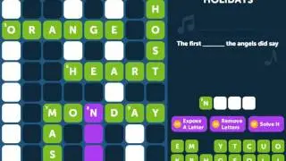 Crossword Quiz HOLIDAYS Level 1 - Walkthrough