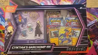 Cynthia's Garchomp ex premium collection opening