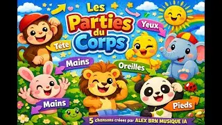 5 chansons  : Les parties du corps (pour les enfants de 0 à 5 ans)
