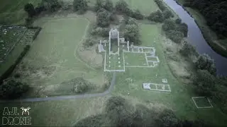 Inch Abbey, Downpatrick, Co. Down | AJL Drone