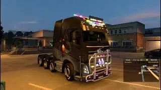 Driving Modified volvo truck in ets 2 FPS GAMING