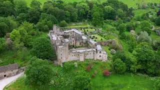 Haddon Hall - Peak District 4k Drone Footage DJI Mini 3 Pro