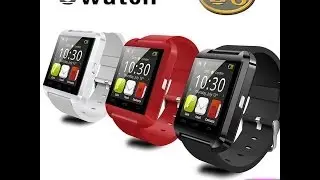 Международная распаковка смарт-часов U Watch U8 Bluetooth