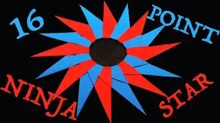 How to Make a 16-Point Ninja Star (Shuriken) - Rob's World