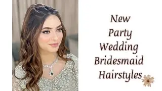 Trending Party Wedding Bridesmaid Hairstyles For Long Medium Hairs | New Easy Hairstyles Tutorial