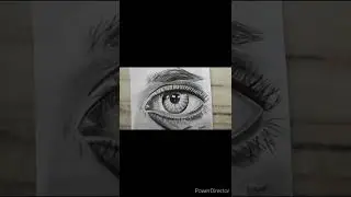 Realistic Eye drawing inspired by shubham dogra #shorts #sketch #sketching #shubhamdogra #mono #eye