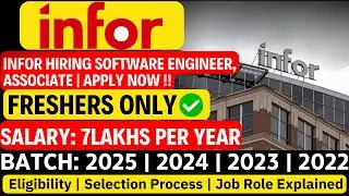 Infor Recruitment 2025 | Infor OFF Campus Drive For 2025 , 2024 Batch Hiring