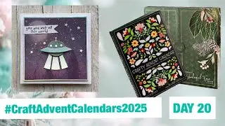 Простая и быстрая открытка в виде космического корабля 🚀 для 20-го дня #CraftAdventCalendars2025