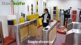 Function Demo---Daosafe Optical Swing Turnstile Gate DS212P Function Demo