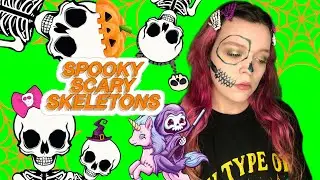 Glam It Up For Halloween | Skeleton Makeup for a Festive Night #31daysofhalloween #womenwhocollab 