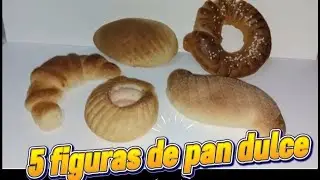 5 figuras que puedes hacer de la masa de concha/ pan dulce