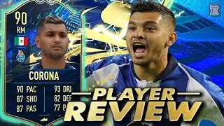 VERSATILE MONSTER?! 😍 90 TEAM OF THE SEASON CORONA PLAYER REVIEW! - FIFA 21 ULTIMATE TEAM