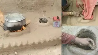 How to make wood stove with mud and a fan | Creative idea  new2024