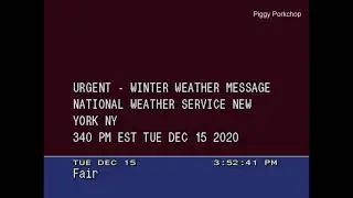 EAS Winter Storm Warning New York City, NY NOAA Weather Radio KWO35 +WeatherSTAR4000