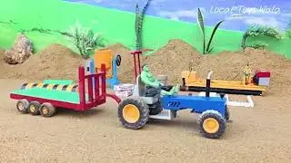 Smart Mini Truck Construction | Learning With Building Blocks & Road 