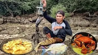 2 hari 2 malam berburu buaya,cumi,ikan,kepiting dan menanam bakau bersama tema teman