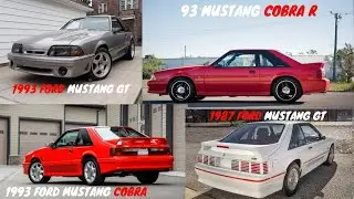 Differences between the  Foxbody Mustang GT, Cobra, and Cobra R
