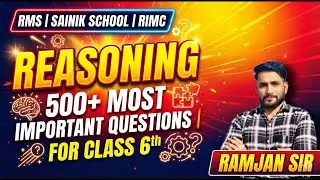 Important Question Series of Reasoning for Sainik school exam 2026 #sainikschoolentrancecoaching