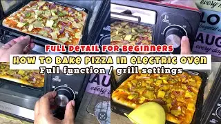 otg oven | Electric Oven function setting guide| baking pizza - full detail|demonstration✨