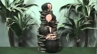 4 Pots On Rock Water Feature