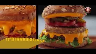 The classic B Burger, with two juicy, chargrilled patties layered between melted cheese.