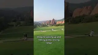 Wow awesome place...👀 these views at Arrowhead Golf Course in Colorado!..#golf#amazingplace#shorts