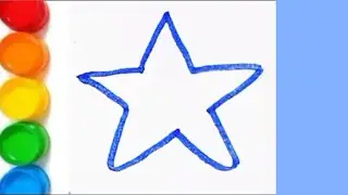how to dropping star colour mixing star⭐⭐⭐⭐ drawing. @shamaartofficial