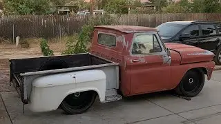 Painting The Frame Of A 1964 1991 C10 K1500. The Back Half Anyway. Project Crack Pipe.