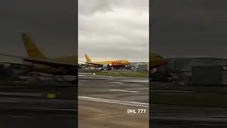 DHL 777 Landing at Sydney Airport