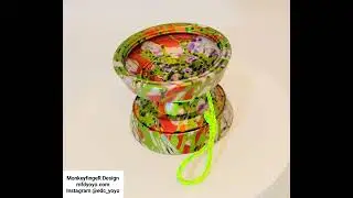 MonkeyfingeR Design, Pixel Ape helium edition, Swamp Water colorway. 360&deg; view