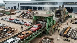 Inside Factory Recycling Plant &ndash; How Old Cars Are Recycled Into Steel Pipes for Burj Khalifa