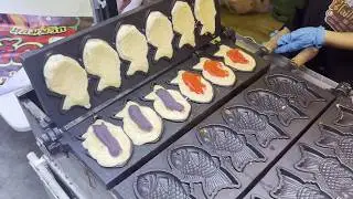 &ldquo;Taiyaki&rdquo;Japanese fish-shaped cake (waffle) Thai Street Food