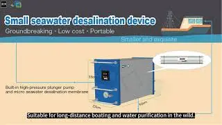 Small seawater desalination device