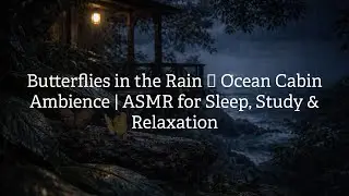 Deep Focus Rain 🌧️ Ocean Cabin Ambience | Study, Read, Relax, Sleep (No Talking)
