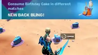ALL Birthday Cake Locations (Consume Birthday Cake in Different Matches) Fortnite