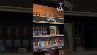 Jack Daniels whiskey selection at Luton Airport Duty Free shop  #shorts