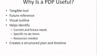 What is a Professional Development Plan?