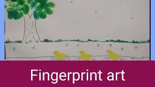 Scenery by fingerprint/Nature Art