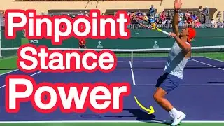 How To Get MORE POWER On Your Pinpoint Stance Serve (Tennis Technique Explained)