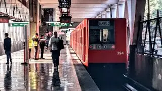 Trenes MP-82 en Aculco | L&iacute;nea 8 del Metro de la CDMX