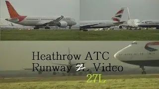 ATC Pilot Communications Windy London Heathrow Airport American 777, Air Canada A330 5th Dec