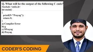 Part-2 C MCQs | C mcq questions and answers | Top 20 MCQ's in C| Coder's Coding