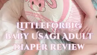 Littleforbig Baby Usagi Adult Diaper review ( ABDL / Littlespace )