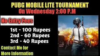 PUBG MOBILE LITE TOURNAMENT| PUBG LITE GIVEAWAY| EARN WHILE PLAYING GAMES|TECHNOLOZEE GURU