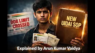 Aadhaar DOB Update Limit Cross? New UIDAI SOP Me Chupa Hai Pura Solution | by Arun Kumar Vaidya
