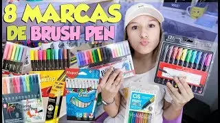COMPARANDO 8 MARCAS DE BRUSH PEN