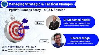 Managing Strategic and Tactical Changes - PgMP&reg; Success Story - a Q&A Session with Dr Mohamed Nazier