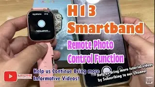 [Demo] H13 Smartwatch - Remote Photo Control